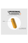 Liposomal Turmeric - 95% Curcumin Extrat Fermented Botanical Blend Black Pepper, Asvaganda, Ginger, Stephania, Boswelia, Cumin, Digestive Bitters - 90 Capsul.Usa Menşei.44.