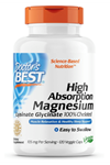 Doctor's Best  High Absorption Magnesium Lysinate Glycinate 105mg  120 Veggie Capsul.3940