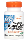 Doctor's Best, Stabilized R-Lipoic Acid with BioEnhanced Na-RALA, 100 mg, 60 Veggie Capsul.Made ın Usa.3945