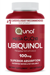 Qunol Mega Ubiquinol 100mg CoQ10, Superior Absorption,Coenzyme Q10, Antioxidant, 100 Softgels.Usa Amazon Best Seller.4047