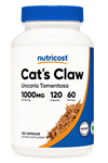 Nutricost Cat's Claw 1000mg, 120 Capsul.Tr Tek Yetkili SATICISI.Abd Menşei.4135