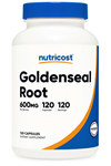 Nutricost Goldenseal Root 600mg, 120 Capsul.Tr Tek Yetkili SATICISI.Abd Menşei.4138