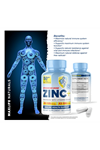 MaxLife Naturals ZINC  Picolinate + Immune Health Support - Enhanced with Vitamin D3 and K2 60 Capsul.Abd Menşei.31.