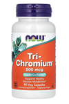 Now Foods, Tri-Chromium, 500 mcg, 90 Veg Capsules.4031
