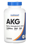 Nutricost, AKG (Alpha-Ketoglutaric Acid), 1,000 mg, 240 Capsul.Tr Tek Yetkili SATICISI OZELSPORCUGIDALARI'DIR