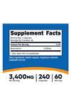 Nutricost, Beta-Alanine, 3,400 mg, 240 Capsul.Abd Menşei.41.