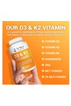 Dr. Berg Vitamin D3 K2 120 Capsul MCT Powder  10,000 IU of Vitamin D3, 100 mcg MK7 Vitamin K2, Purified Bile Salts, Zinc Magnesium for Ultimate Absorption.59.