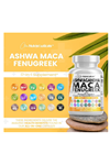 Clean Nutraceuticals - Maca Root - Fenugreek -  with Tongkat - Ginseng - Assists with Stress, Mood & Thyroid - 60 Capsul.Made ın Usa.54.