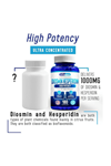 We Like Vitamins Diosmin Hesperidin 1000mg – 180 Capsules – 90 Day Supply.USA.57.