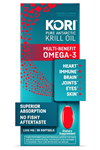 Kori Krill Oil Omega 3  Antarctic Krill Oil with Superior Absorption vs Fish Oil, Krill Oil 1200mg Softgels, 30 Softgels, EPA & DHA.ABDE MENŞEİ.3946