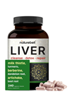 NatureBell Liver Cleanse Detox & Repair, 240 Veggie Capsul  Milk Thistle, Dandelion Root, Artichoke, Turmeric, Black Currant Oil.3939