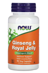 NOW Foods, Ginseng  Royal Jelly, 90 Veg Capsules.41.
