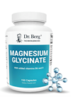 Dr. Berg Magnesium Glycinate 400mg – Chelated Magnesium  Vitamin D and B6 for Stress Support, Relaxation, and Good Sleep – 150 Capsul.Abd Menşei.4050
