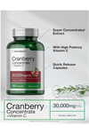 Horbaach Cranberry Concentrate Extract + Vitamin C 30,000mg 120 Capsules Non-GMO and Gluten Free.37.
