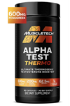 MuscleTech AlphaTest Thermo Test Booster for Men - T-Boost Mens - Muscle Growth, Stamina & Energy - 90 Capsul.Made ın Usa