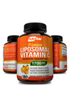 NutriFlair Liposomal Vitamin C  1700mg, 180 Capsul - High Absorption, Fat Soluble VIT C, Antioxidant, Higher Bioavailability Immune System Support & Collagen Booster.