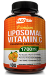 NutriFlair Liposomal Vitamin C (ÖSG ÖZEL SPORCU GIDALARI) 1700mg, 180 Capsul - High Absorption, Fat Soluble VIT C, Antioxidant, Higher Bioavailability Immune System Support & Collagen Booster.