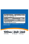 Nutricost 5-HTP 100mg, 240 Vegetarian Capsules (5-Hydroxytryptophan) - Non-GMO.