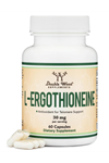 Double Wood Ergothioneine  (EGT) 30mg of Pure, Plant-Based L-Ergothioneine  60 Capsul (May Support Longevity and Healthy Aging