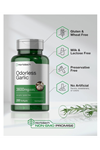 Horbäach Odorless Garlic 200 Softgels 3600mg  Ultra Potent Garlic Extract  Non-GMO & Gluten Free.