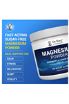 Dr. Berg Magnesium Glycinate Powder CALM for Sleep, Relaxation,  Stress Relief - Now Includes Vitamin D3 & Zinc - Delicious Raspberry & Lemon  (50 Servings).57.