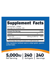 Nutricost Vitamin D3 5,000 IU (125mcg), 240 Softgels.Abd Menşei.