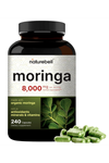 NatureBell Pure Moringa 8000mg - Made with Moringa Organic, 240 Capsules.Abd Menşei