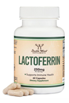 Double Wood Lactoferrın 250mg per Serving (60 Capsules).Abd Menşei