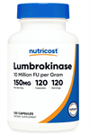 Nutricost Lumbrokinase Capsules 150 mg (120 Capsules) Abd Menşei
