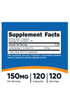 Nutricost Lumbrokinase Capsules 150 mg (120 Capsules) Abd Menşei.
