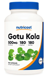Nutricost Gotu Kola 500 MG, 180 Capsules.Abd Menşei