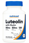 Nutricost Luteolin with Rutin Complex  (ÖSG ÖZEL SPORCU GIDALARI) 100mg (50mg Luteolin, 50mg Rutin) 120 Capsules.Abd Menşei.