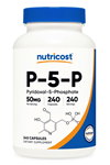 Nutricost P-5-P, 50 mg, 240 Capsules.Abd Menşei 4039