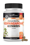 BioSchwartz  Pıremıum Ultra Pure Asvagandaa  500mg  120 Veggie Capsul.Abd Menşei.4137