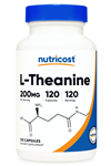 Nutricost L-Theanine 1 Serving 200mg, 120 Capsules.Abd Menşei.36.