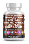 Clean Nutraceuticals Grass Fed Beef Liver Complex 90 Capsules.Abd Menşei