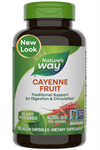 Nature's Way Cayenne Pepper, Traditional Digestion and Circulation, Naturally-occurring Capsaicin, Project Verified, Gluten Free, 180 Vegetarian Capsul.Abd Menşei