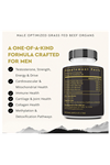 Ancestral Supplements Male Optimization Mofo, Support for Energy Levels and Overall Men's Health and Wellness, Non-GMO, No Fillers, 180 Capsules.