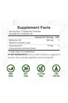 DEAL SUPPLEMENT  Berberine, 500mg Per Serving, 120 Veggie Capsules .Abd Menşei.