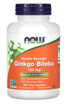 NOW Foods, Ginkgo Biloba, Double Strength, 120 mg, 200 Veg Capsules