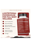 Ancestral Supplements Grass Fed Blood is Blood, Liver  Spleen Formula, 500mg Red  White Blood Cell Formation, Immune and Heart Health Support, 180 Capsul.Abd.
