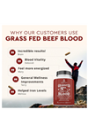 Ancestral Supplements Grass Fed Blood is Blood, Liver  Spleen Formula, 500mg Red  White Blood Cell Formation, Immune and Heart Health Support, 180 Capsul.Abd.