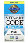 Garden of Life, Vitamin Code, RAW One, Once Daily Multivitamin For Men, 75 Vegetarian Capsul.Abd Menşei.53.
