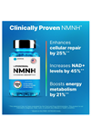 Advantage Nutra Liposomal NMNH to Boost NAD Plus Levels, Energy, Focus - High Purity 60 capsules.Abd Menşei.52.