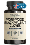 VINATURA Wormwood Black Walnut Black Walnut Extract Combination, 60 Capsul.Abd Menşei.
