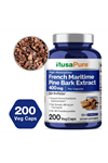 NusaPure French Maritime Pine Bark Extract+Bioperine 400mg per 200 Veggie Capsul.57.
