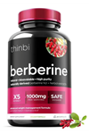 THİNBİ Berberine 1000mg 60 Capsul Potent Botanical for Weight Management with Bitter Melon and Banaba Leaf - HCl from Barberry Extract.