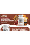 Clean Nutraceuticals Lions Mane 20in1 60 Capsul,Mushroom with Turkey Tail Reishi Cordyceps Chaga Maitake Meshima Poria Cocos Shiitake Oyster Porcini Enoki.57.
