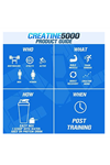 EVLution Nutrition, Creatine5000®, Unflavored, 10.58 oz (300 g) Usa Menşei.