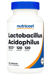 Nutricost Lactobacillus Acidophilus  10 Billion CFU, 120 Vegetarian Capsules.